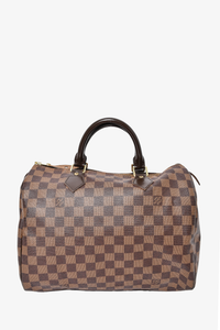 Louis Vuitton Speedy Bandouliere 30 Damier Azur in Coated Canvas with  Gold-tone - US