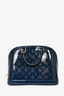 Louis Vuitton 2013 Navy Vernis 'Alma' PM Top Handle