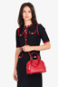 Louis Vuitton 2014 Red Vernis Leather Alma BB With Strap