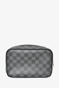 Louis Vuitton Dopp Kit Toilet Pouch Graphite Damier Graphite