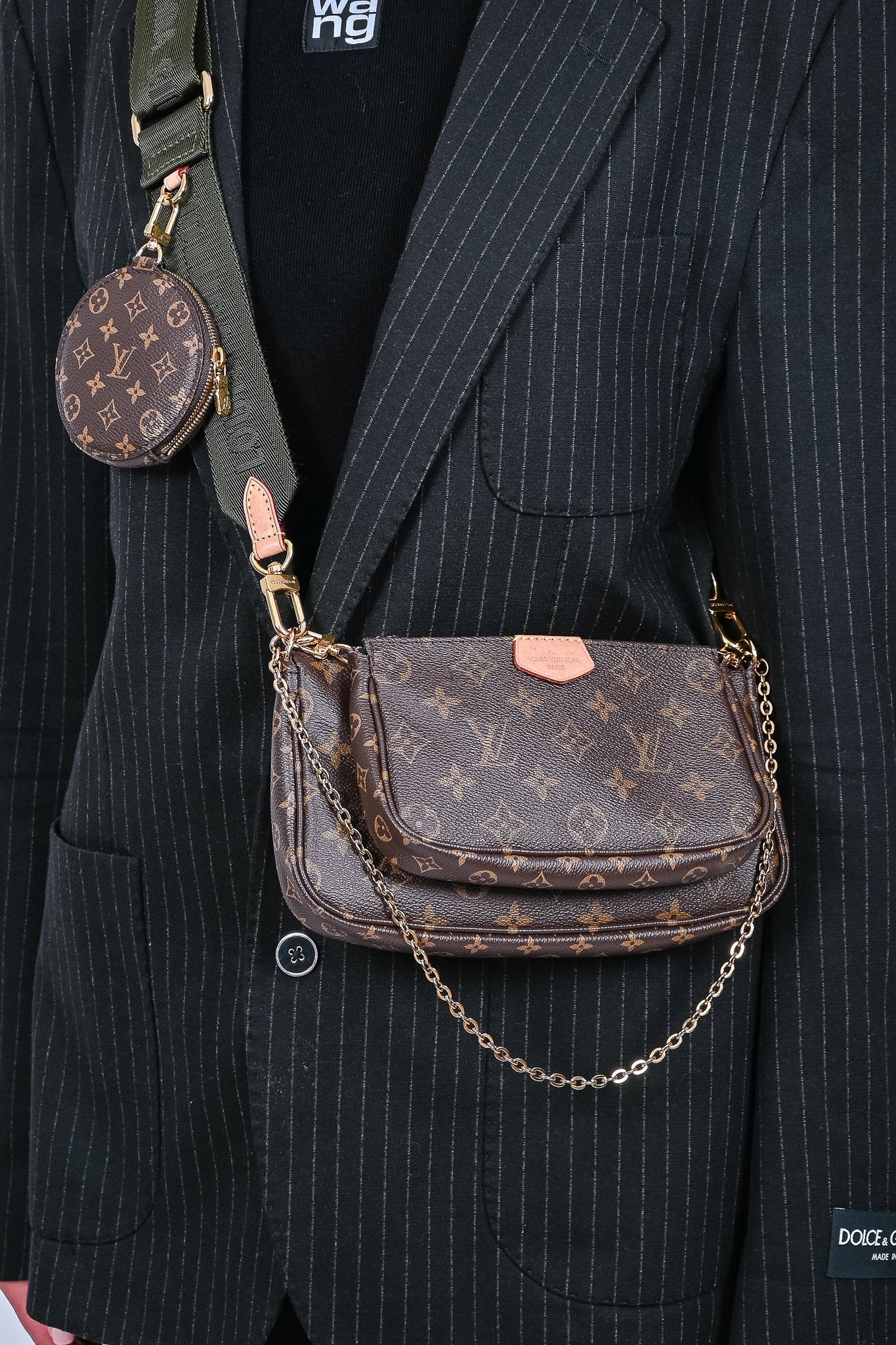 Louis Vuitton Black Crossbody Strap - LVLENKA Luxury Consignment
