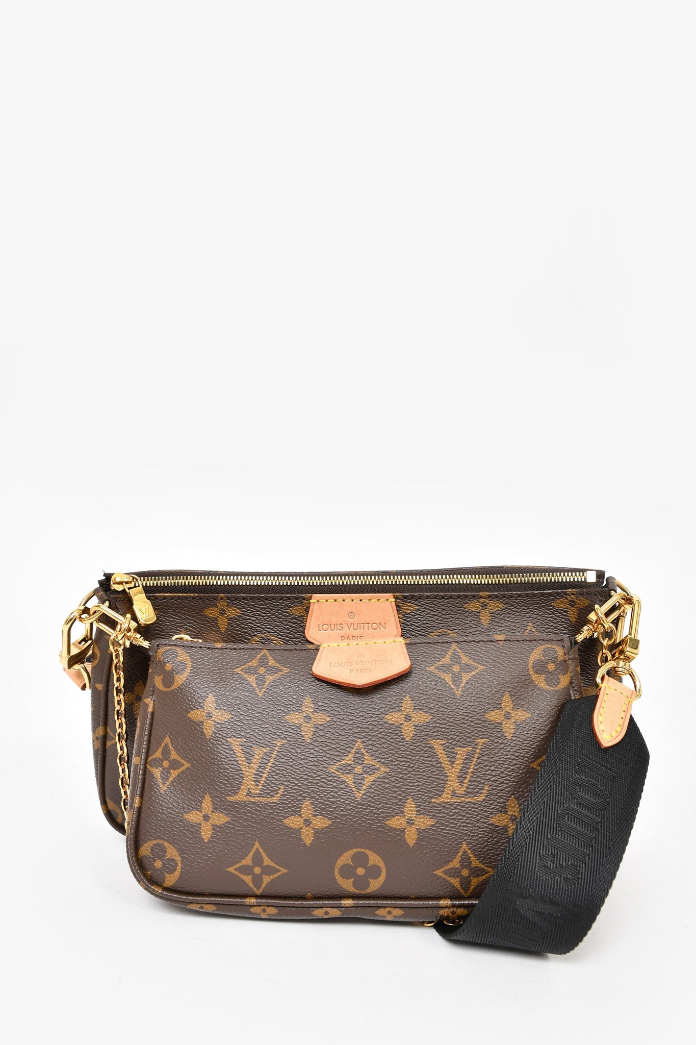 Louis Vuitton 2020 Brown Leather Monogram Multi Pouch Pochette