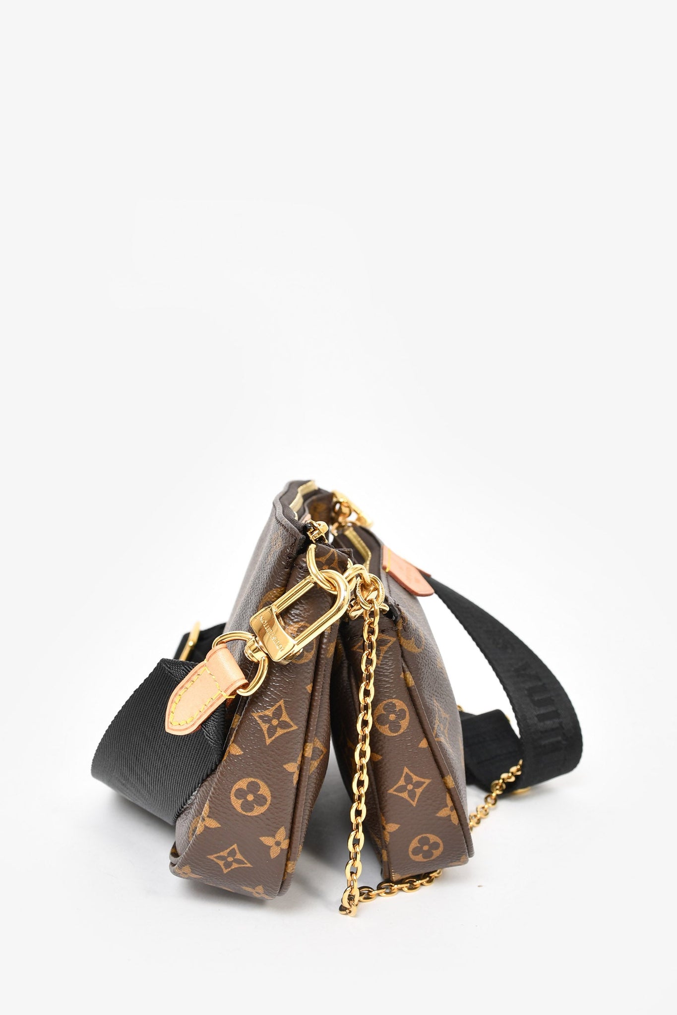 Louis Vuitton 2020 Brown Leather Monogram Multi Pouch Pochette