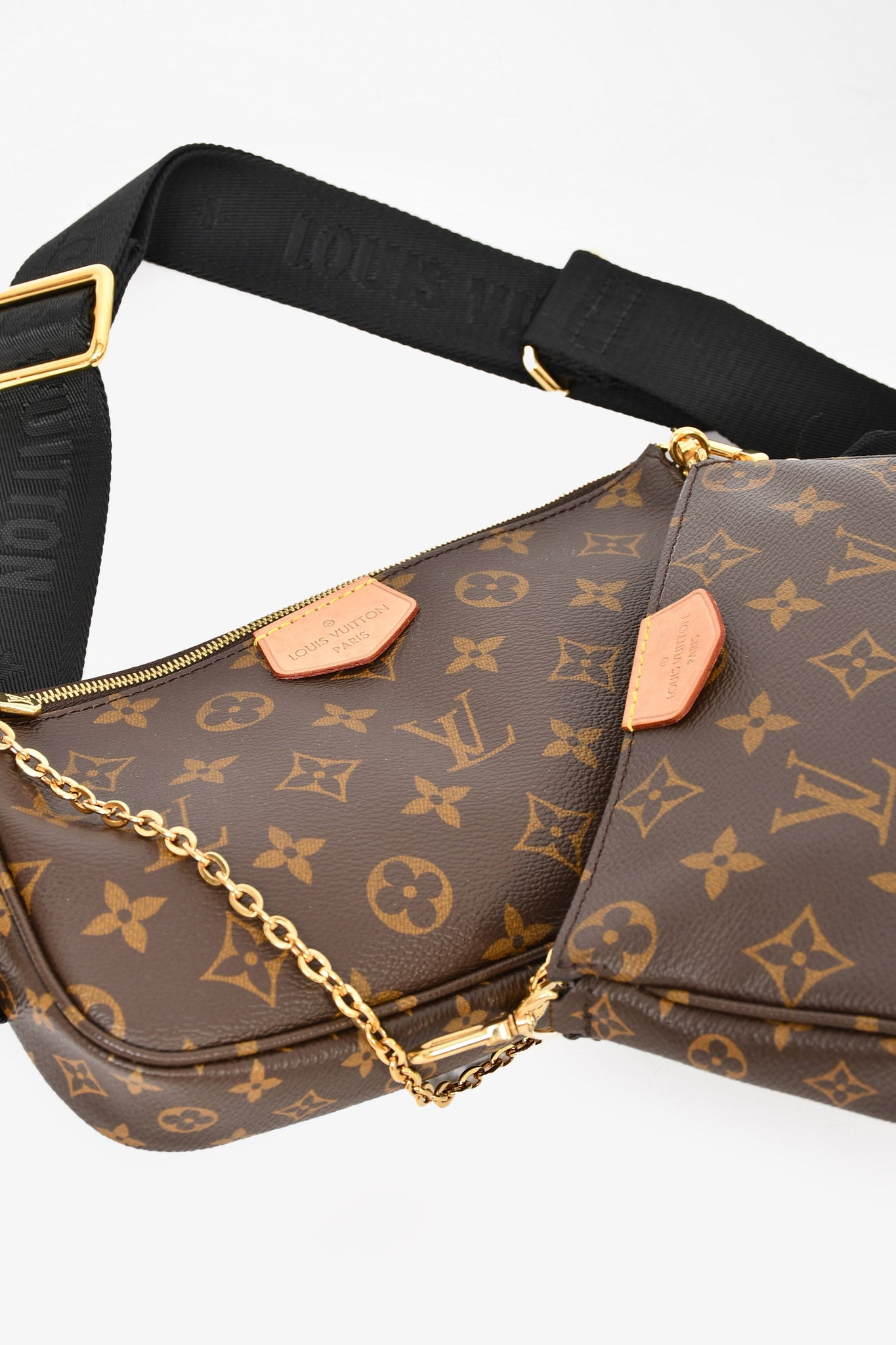 Louis Vuitton 2020 Brown Leather Monogram Multi Pouch Pochette