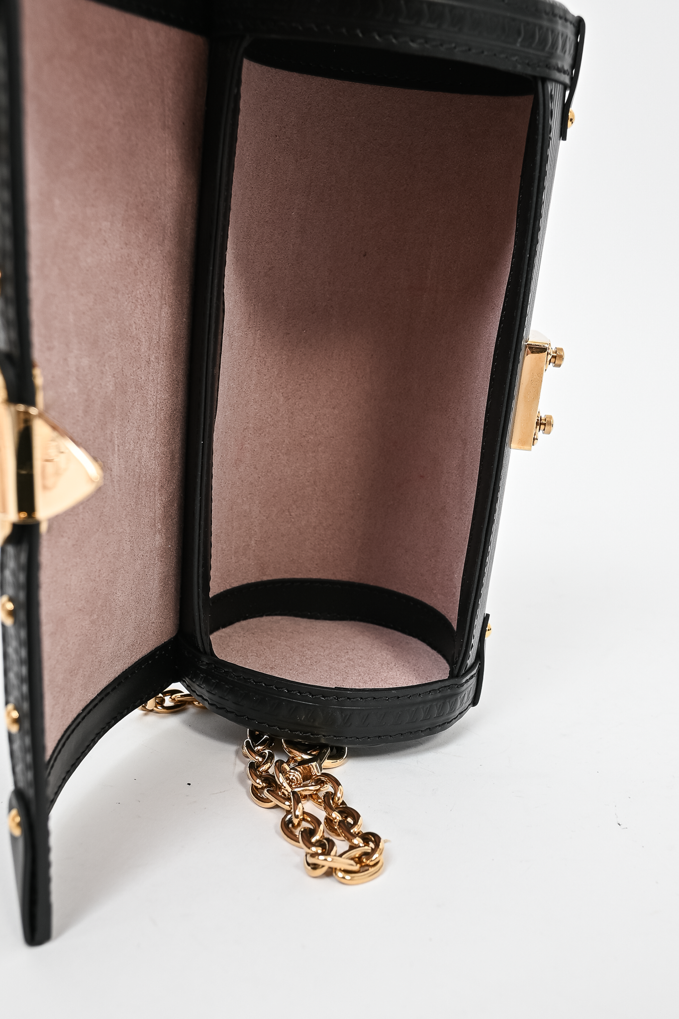 Louis Vuitton 2021 Black Epi Leather Papillon Trunk Bag w/ Chain