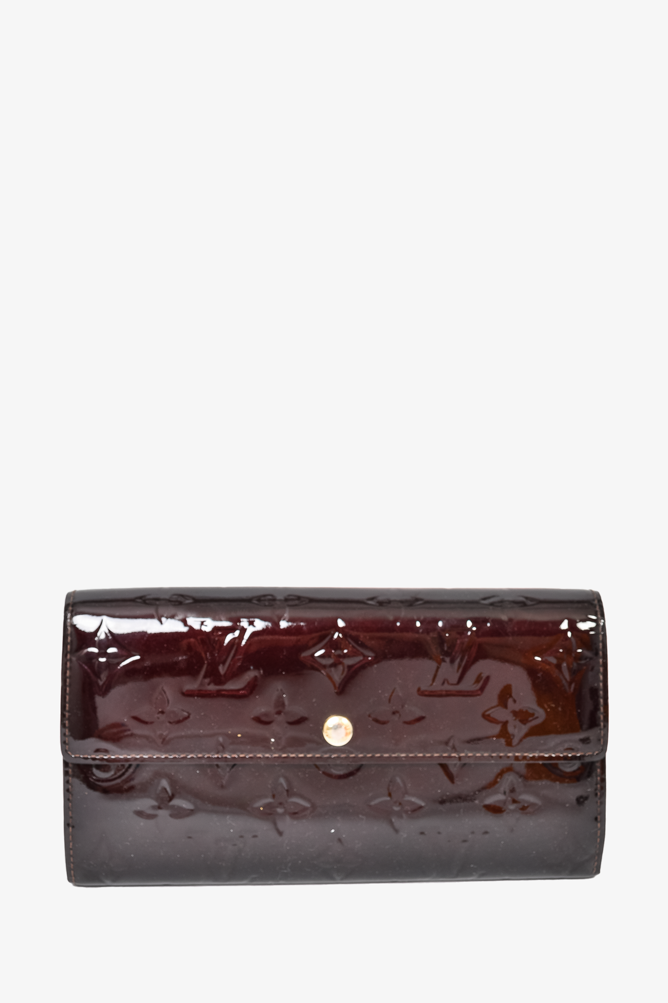 Louis Vuitton Wallet Sarah Monogram Vernis Amarante in Patent Leather with  Gold-tone - US