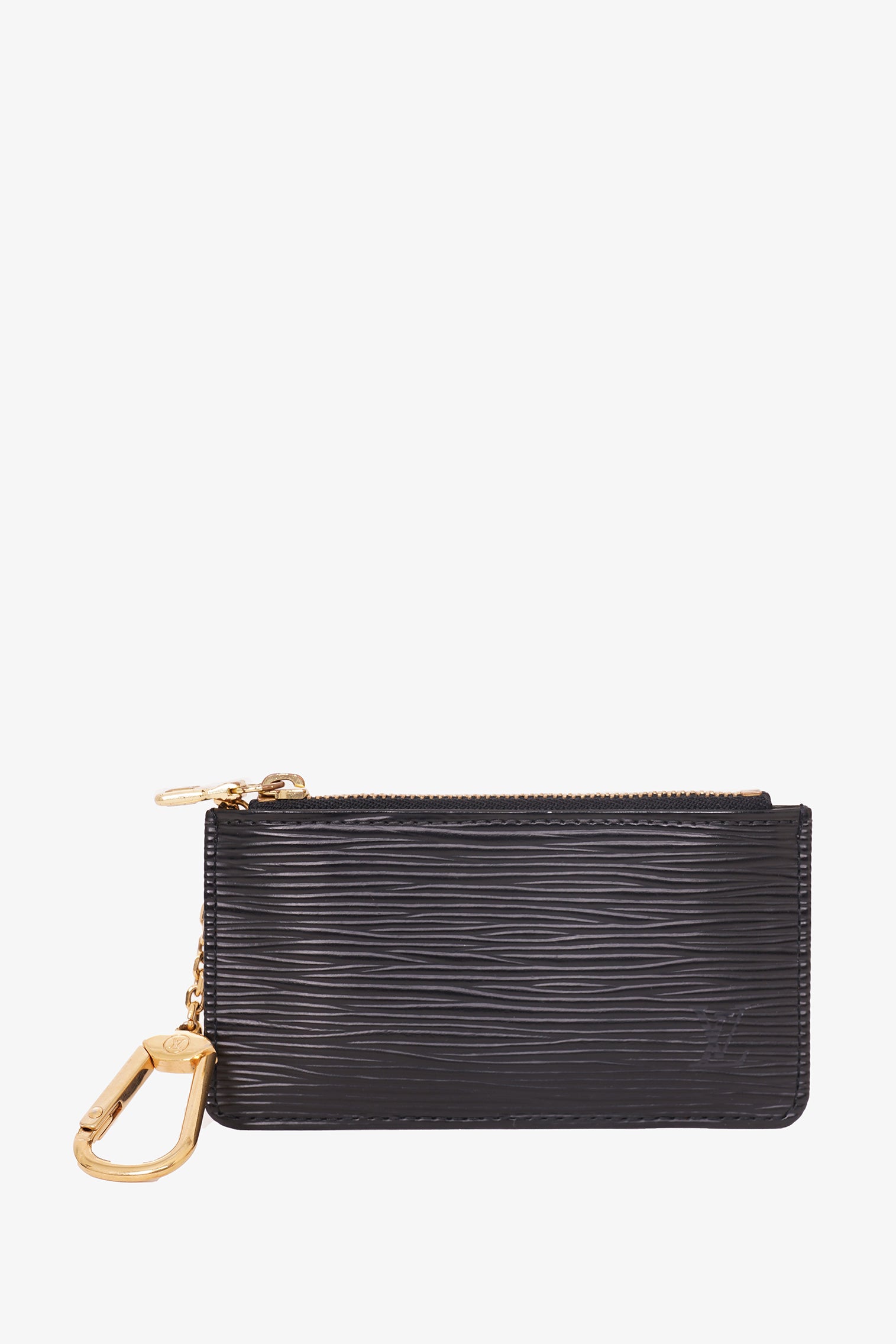 Louis Vuitton Black Epi Pochette Key Pouch Mine Yours