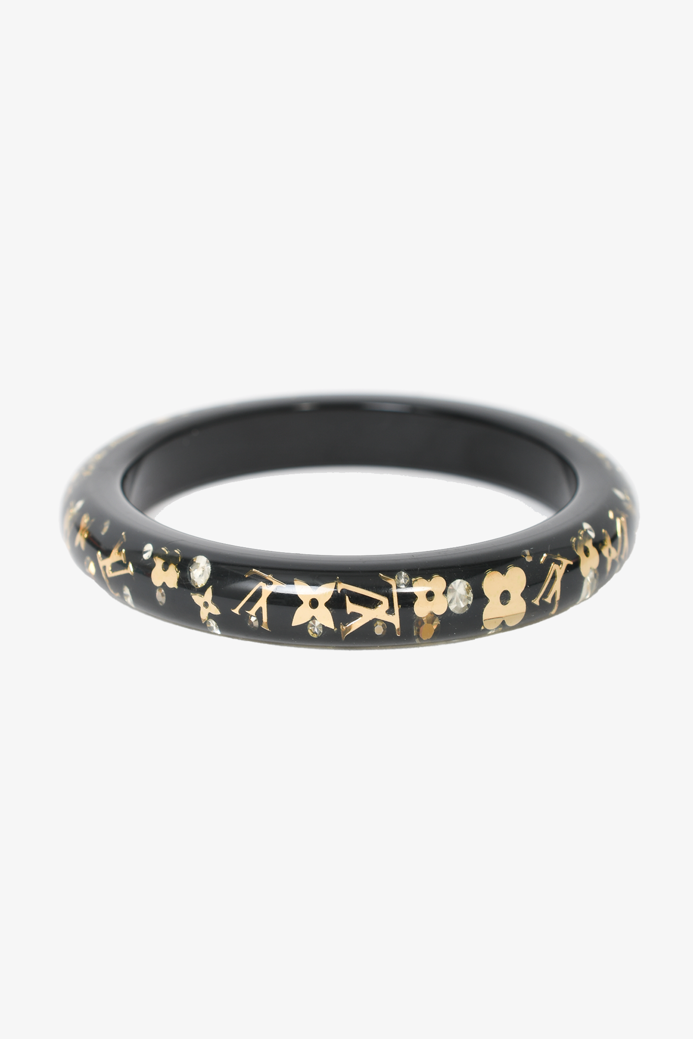 Louis Vuitton Black/Gold Monogram 'Inclusion' Bangle – Mine & Yours