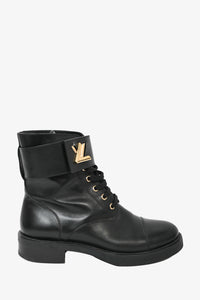 Louis Vuitton LV Monogram Wonderland Flat Ranger Combat boots 38.5