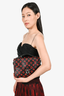 Louis Vuitton Black w/Red Monogram Pochette Metis Top Handle with Strap
