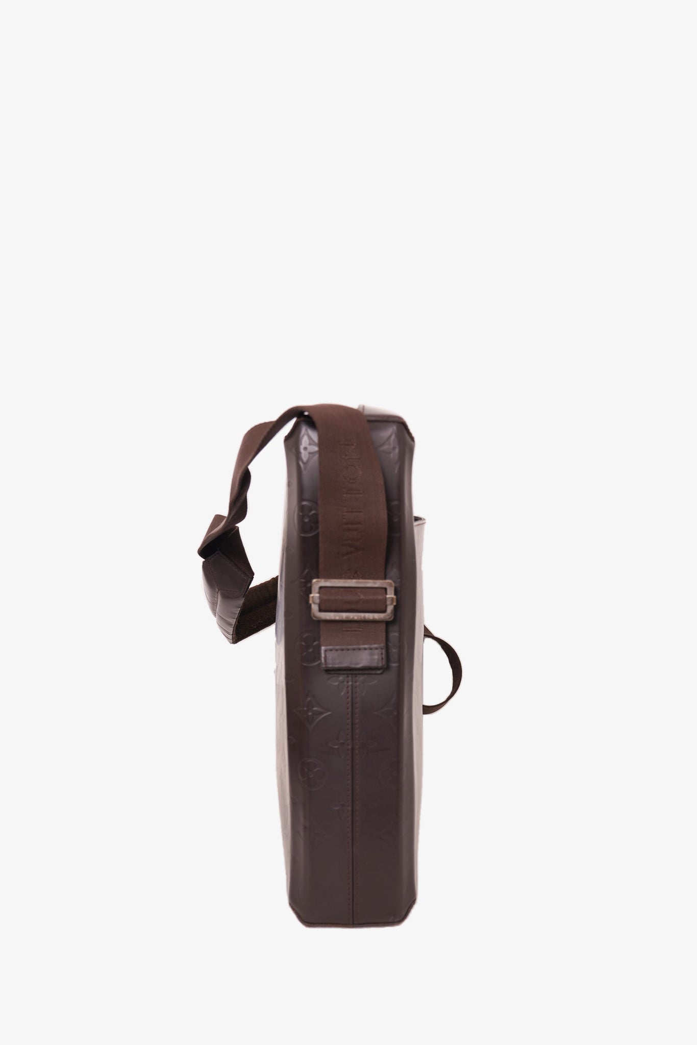 Louis Vuitton Superb Fonzie men's messenger bag in brown monogram imprinted  glossy leather ref.422673 - Joli Closet