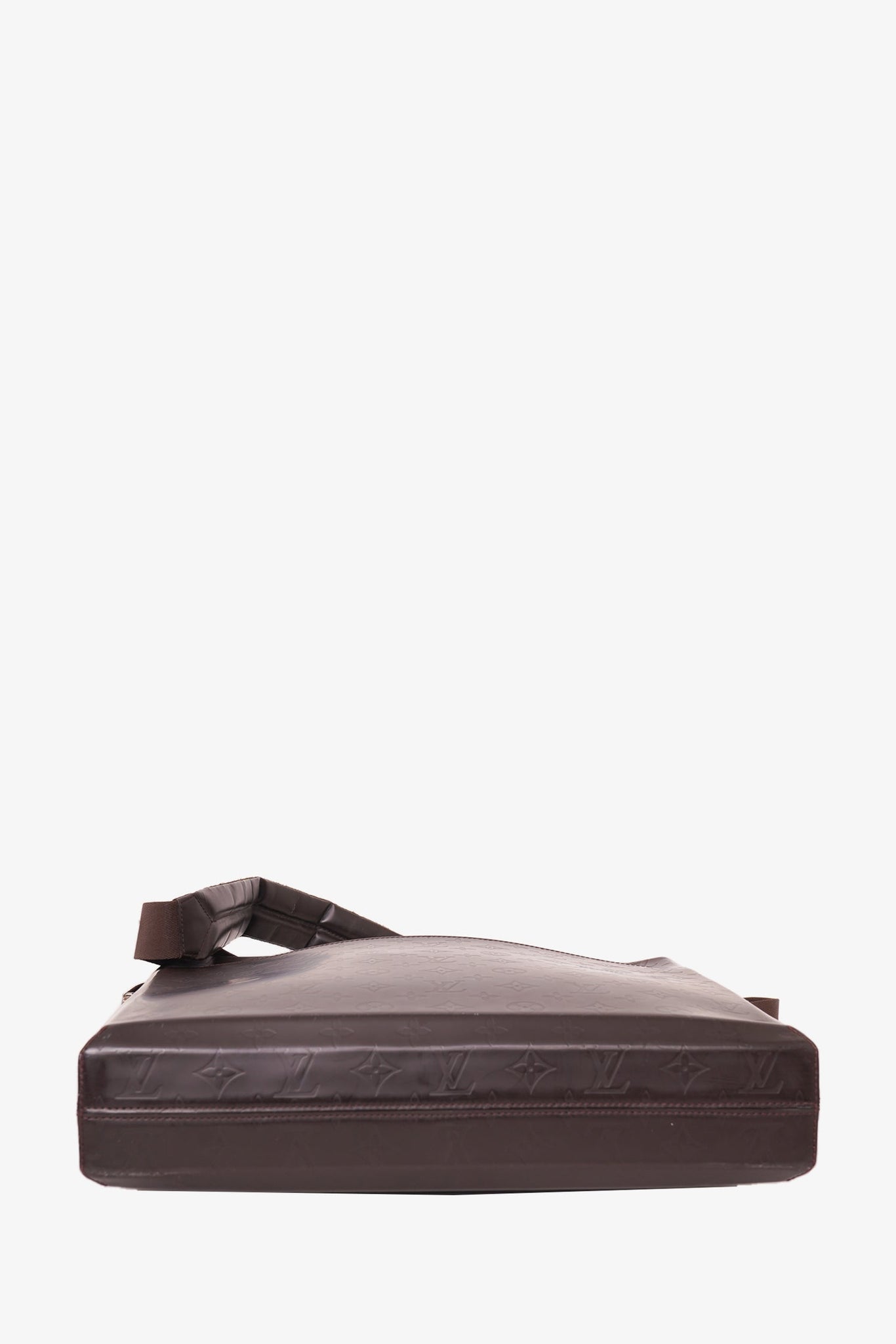Louis Vuitton Fonzie Handbag Monogram Glace Leather Brown