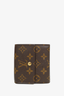 Louis Vuitton Brown Monogram Porte Monnaie Double Snap Wallet
