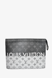 Best Louis Vuitton Big Silver Logo In Dark Grey Monogram