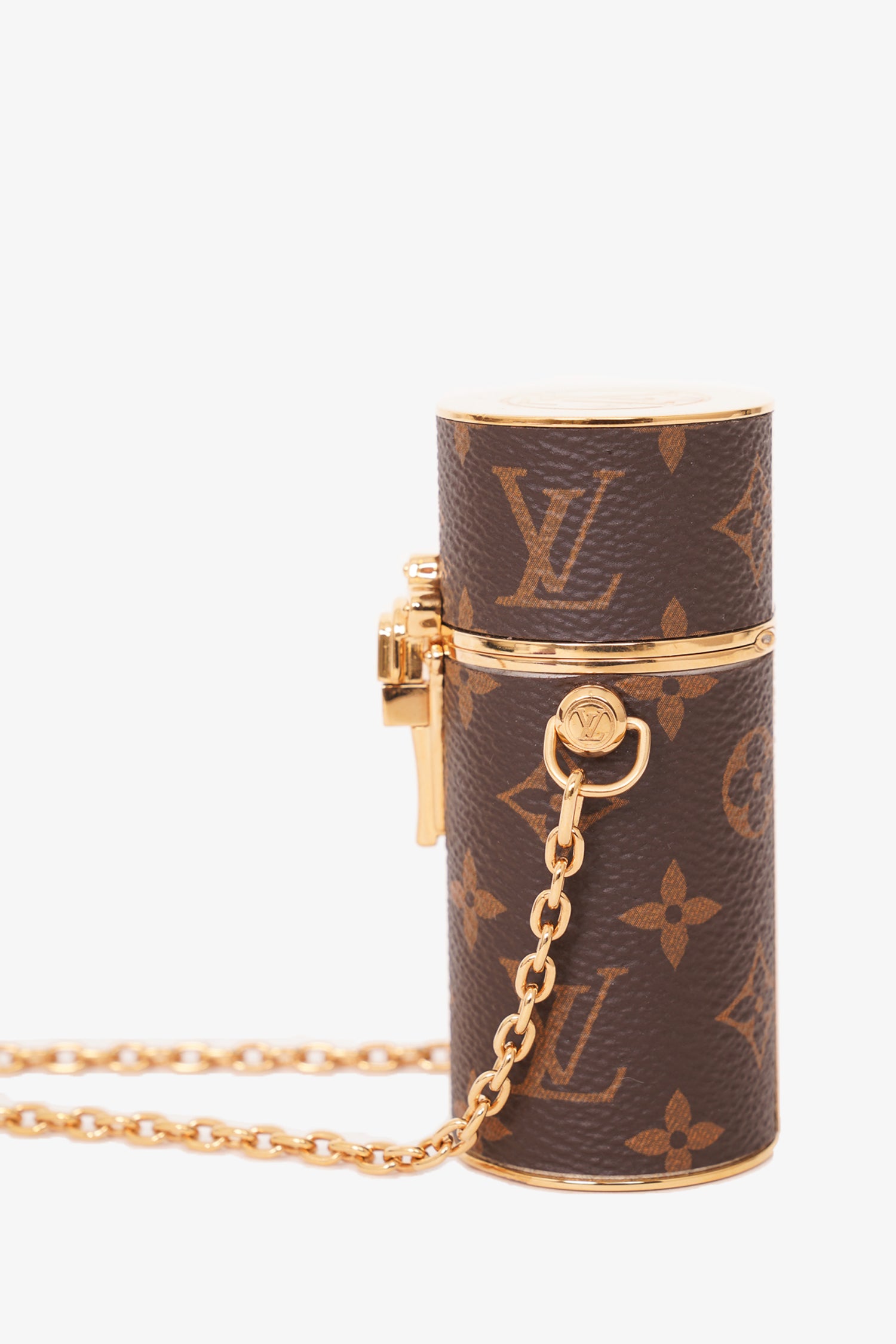 Louis Vuitton, Bags, Louis Vuitton Brown Monogram Lipstick Case Necklace