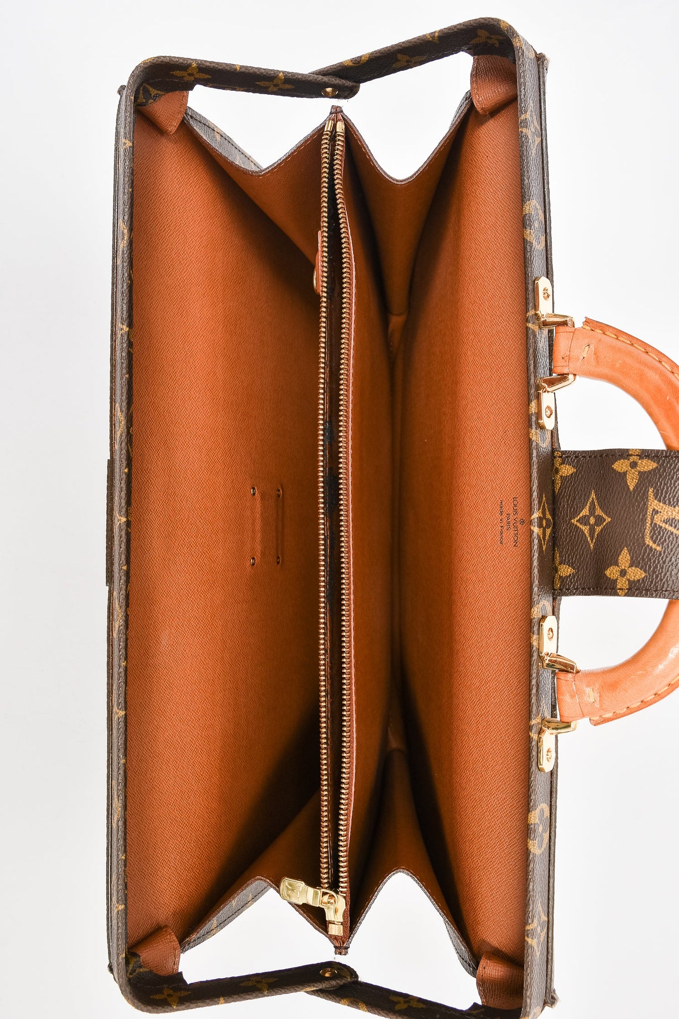 Louis Vuitton Monogram 'Serviette Fermoir' Briefcase Bag – Lux Second Chance