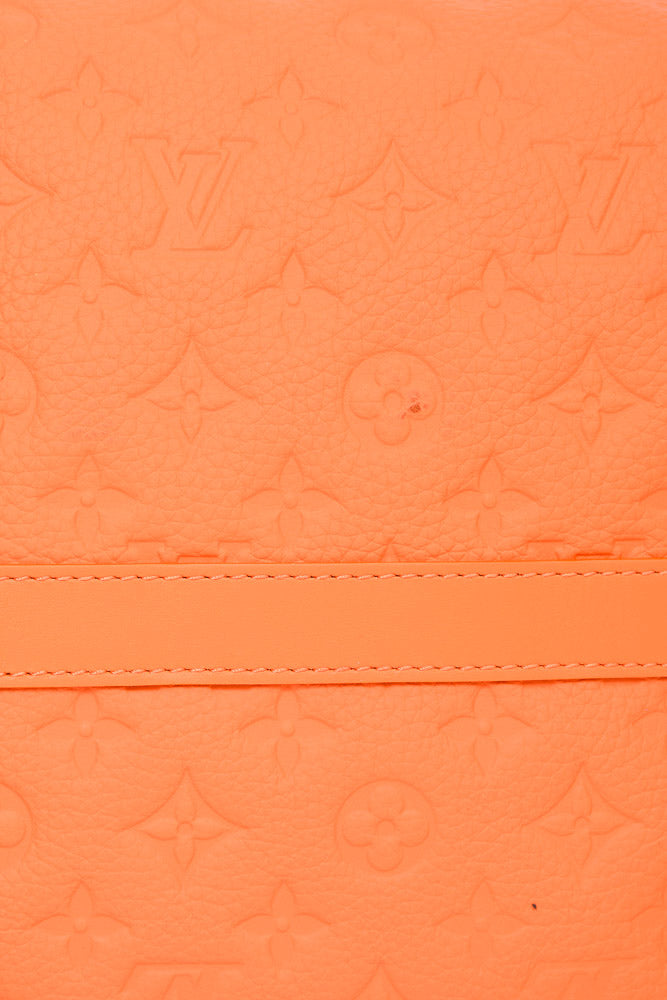 Louis Vuitton Orange Taurillon Monogram Leather Keepall 50 – Savonches