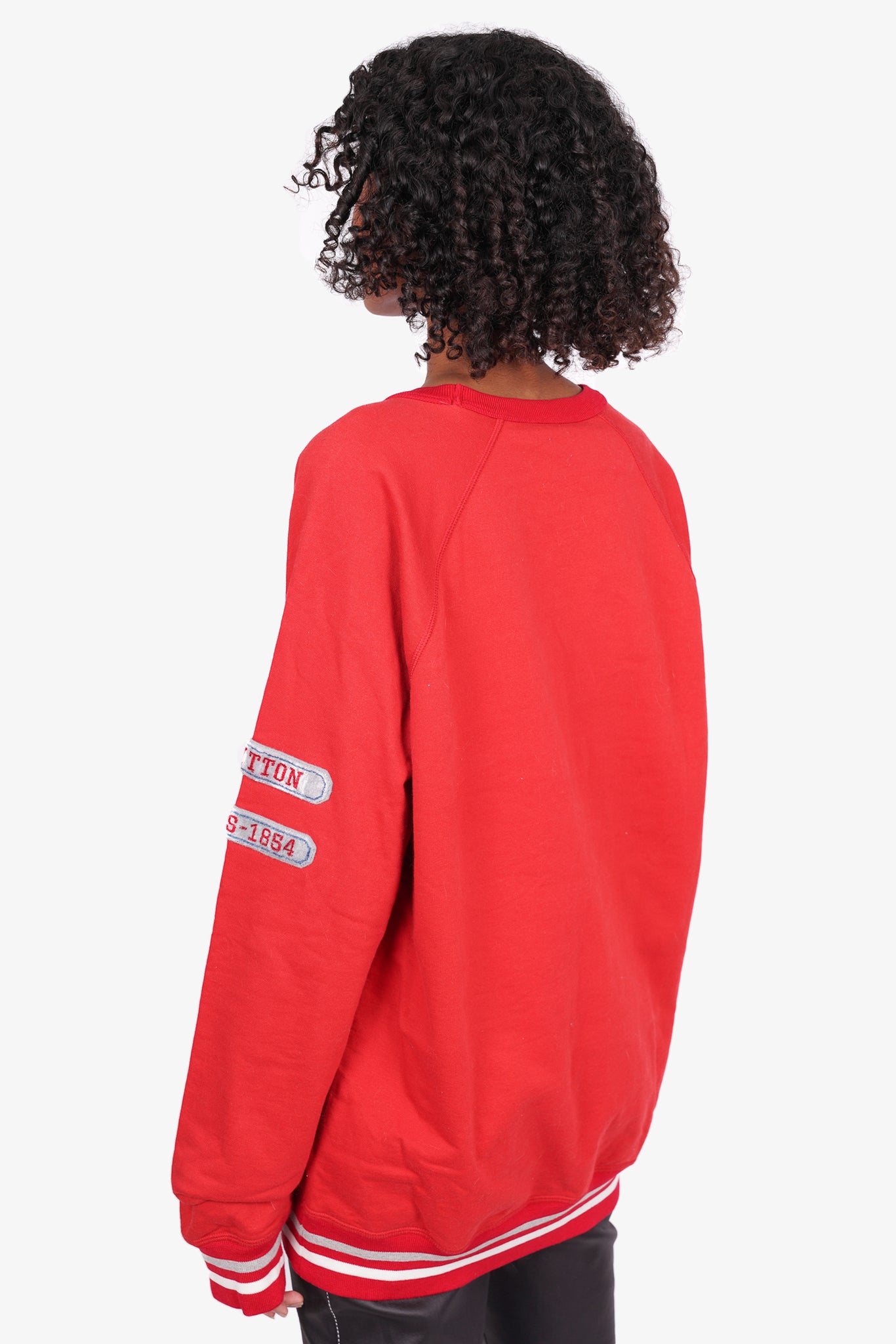 Louis Vuitton Red Cotton Crew Neck Sweater Size XXL – Mine & Yours