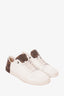 Louis Vuitton White Monogram Leather Line Up Sneaker Size 8