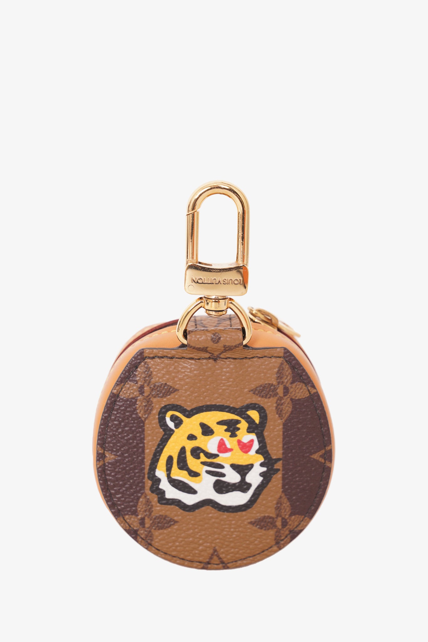 Louis Vuitton Nigo Accessory Case Coin Purse Tiger Mens Multicolor Black