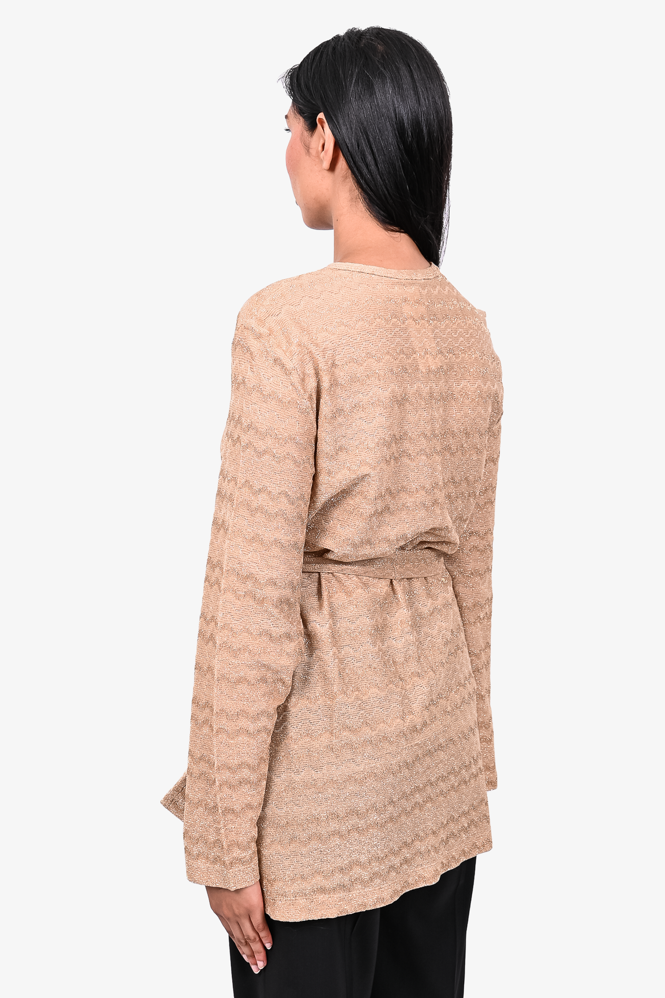 Missoni gold cardigan discount wrap with belt