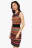 M Missoni Multicolour Chevron Sleeveless Mini Dress Size 4