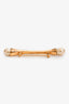 Pre-Loved Chanel™ Gold-Tone Crystal Pearl Bar Brooch