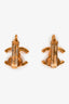 Pre-Loved Chanel™ Gold Tone CC Clip-on Earrings