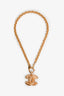 Pre-Loved Chanel™ Gold Toned Quilted CC Toggle Necklace