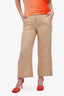 Valentino Brown Linen Trousers Size 44