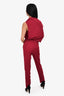 Roland Mouret Bow-Detail Asymmetrical Cady Jumpsuit Est. Size XS