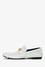 Versace White Leather Loafers Size 42 Mens