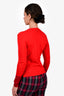 Altuzarra Red/White Wool Sweater Size XS