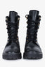 Stuart Weitzman Black Leather Combat Boot Size 6.5