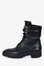 Stuart Weitzman Black Leather Combat Boot Size 6.5