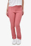 Smythe Pink Tapered Leg Trousers Size 2