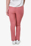 Smythe Pink Tapered Leg Trousers Size 2