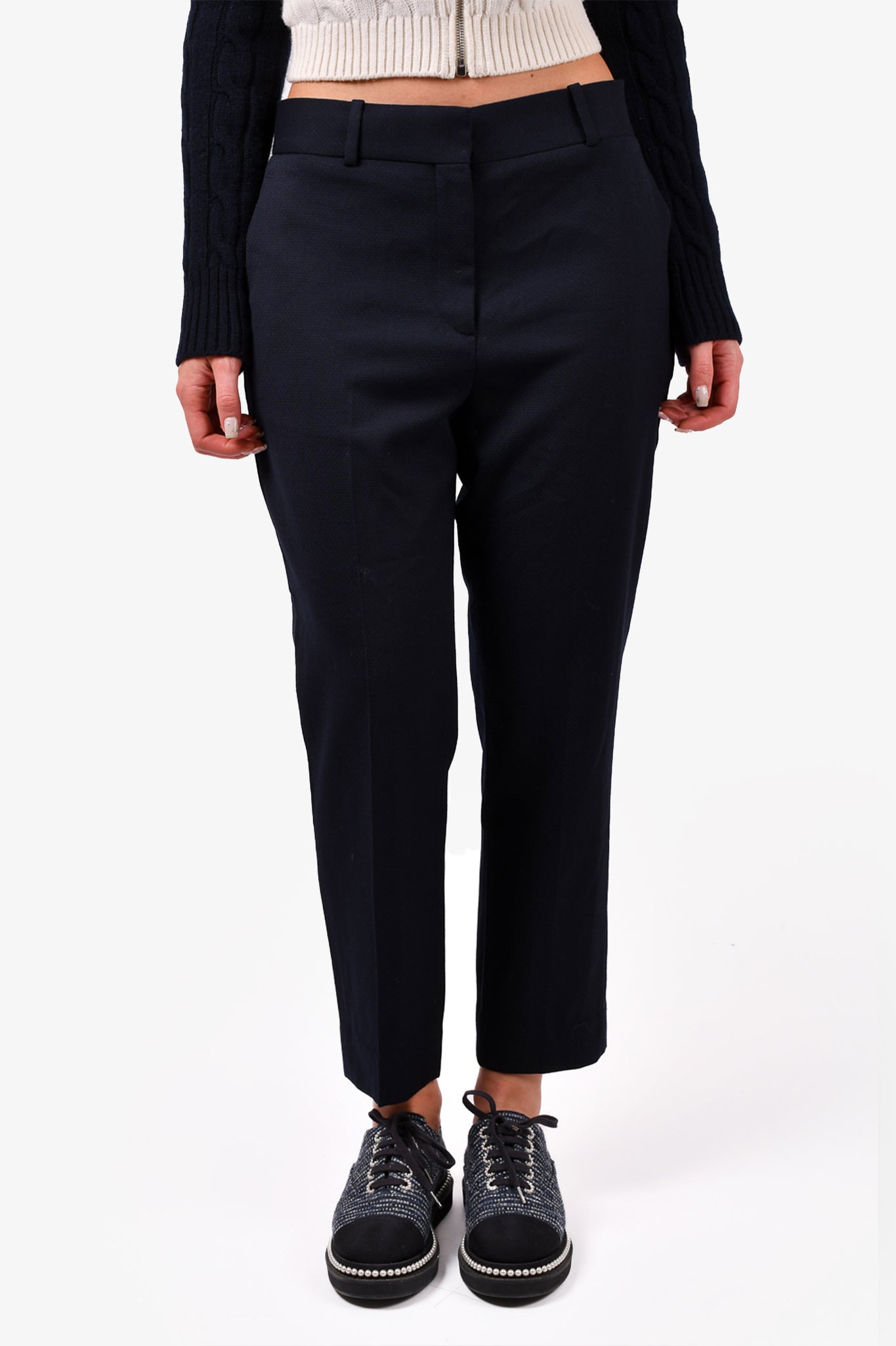 Black Pure Cotton Tapered Trousers – Highstreet Outlet UK