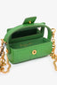 Christian Dior 2022 Green Caro Lipstick Bag with Chain