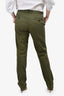 Sandro Green Straight Leg Trousers Size 42 Mens