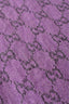 Gucci Purple Wool GG Monogram Scarf