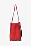 Prada Red Leather 'Etiquette' Tote Bag