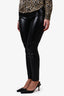 Wolford Black Vegan Leather Leggings Size 8