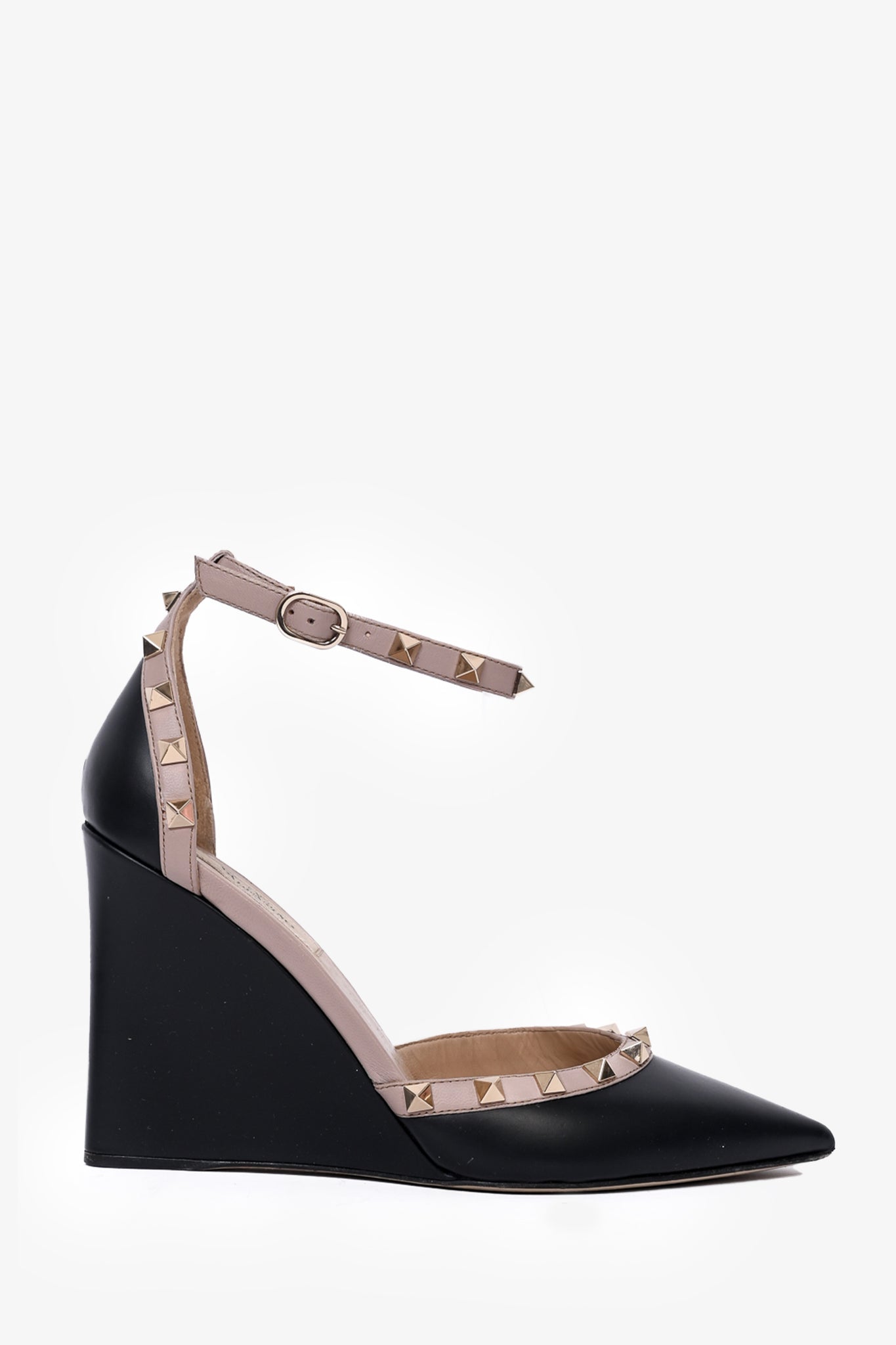 Valentino wedges discount nude