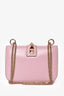 Valentino Blush Leather Rockstud 'Glam' Crossbody