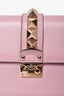 Valentino Blush Leather Rockstud 'Glam' Crossbody