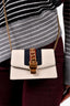 Gucci White Leather Super Mini Sylvie Chain Crossbody