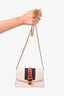 Gucci White Leather Super Mini Sylvie Chain Crossbody