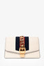 Gucci White Leather Super Mini Sylvie Chain Crossbody