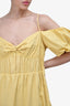 Vince Yellow Puff Sleeve Dress Size 12